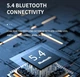 Один бездротовий bluetooth 5.4 навушник X13 Чорний - зображення 8
