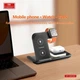 Беспроводная зарядная станция 5в1 Earldom WC50 15W для iPhone XR-15, Samsung, AirPods, Apple Watch MagSafe Зарядка Qi - изображение 7