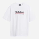 Футболка хлопковая длинная мужская H&M 1034065_пица_05 M Белая с принтом (KAY2000001427484) - изображение 1