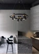 Люстра подвесная LOFT на 12 лампочек 26152 Черный 30-200х65х65 см. 4226033 - изображение 1