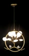 Люстра стельова LED на 9 лампочок H686/9-gd Золото 45х40х40 див. - зображення 2