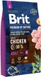 Сухий корм для дорослих собак дрібних порід Brit Premium Dog Adult S з куркою 8 кг (170811/6307) - зображення 1