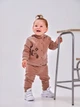 Детский спортивный костюм (толстовка + штаны) для девочки Smil Їжачки 117418 98 см Мокко (4824039329286) - изображение 1
