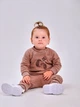 Детский спортивный костюм (свитшот + штаны) для девочки Smil Їжачки 117417 98 см Мокко (4824039329224) - изображение 4