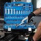 Набор инструмента Hoegert Cr-V 1/2", 1/4" 144 ед. (HT1R440) - изображение 4