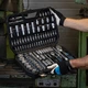 Набор инструмента Hoegert Cr-V 1/2", 1/4" 112 ед. (HT1R232) - изображение 3