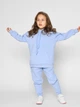 Детский теплый спортивный костюм (худи + штаны) для девочки Carica KM-12025-11 98-104 см Голубой (2000002457374) - изображение 5