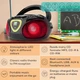 Бумбокс з музикою Auna Roadie Boombox CD USB MP3 радіо AM Bluetooth 2.1 Чорний - Уцінка - зображення 3