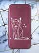 Чохол-книжка з малюнком для iPhone 11 Бордовий :: Лисиця (принт 127) - зображення 1