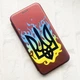 Чохол-книжка з малюнком для Apple iPhone XR Бордовий :: Тризуб Полум'я (принт 257) - зображення 2