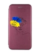 Чохол-книжка з малюнком для iPhone 11 Бордовий :: Українка Арт (принт 3) - зображення 1