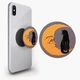 Держатель для телефона PopSockets луна и черная кошка Черный - изображение 1