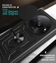 Протиударний броньований чохол із захистом камери для Xiaomi Redmi A3 Armor Case Keysion black - изображение 5