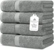Полотенца для ванной комнаты Villa Celestia 600 GSM 100% Cotton , серые, набор из 4 шт. - изображение 1