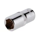 Головка торцева 6-гранна 8 мм 1/4" cr-v Intertool, ET-0438 - зображення 1