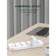 Удлинитель сетевой Ldnio SC4408 2 метра вилка EU 4USB 4 Sockets 2500W - изображение 5