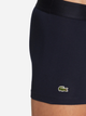 Набор трусов шортов мужских хлопковых Lacoste 5H1803-W34 S 3 шт Navy Blue/Silver Chine/Red (3617072882570) - изображение 5