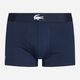 Набор трусов шортов мужских хлопковых Lacoste 5H1803-W34 S 3 шт Navy Blue/Silver Chine/Red (3617072882570) - изображение 7