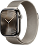 Smartwatch Apple Watch Series 10 GPS + Cellular 42mm Natural Titanium Case with Natural Milanese Loop (MWXF3) - obraz 1