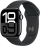 Smartwatch Apple Watch Series 10 GPS + Cellular 46mm Jet Black Aluminium Case with Black Sport Band - M/L (MWY43) - obraz 1