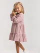 Детское теплое платье для девочки Бемби PL410-300 128 см Розовое (14410726343.300) - изображение 4