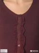 Кардиган вязаный женский Colin's CLTTRWCRD028806018-1619 XS Бордовый - изображение 3