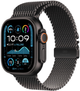 Браслет Apple Titanium Milanese Loop для Apple Watch 49mm Medium Black (MXKG3) - зображення 1