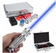 Лазерная указка с насадками Blue Laser B017 в кейсе Синяя - изображение 3