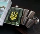 Набір подарунковий фляга з чарками VexShop 7oz подарунок чоловікові, 4 чарки та фляга (61015U5) - зображення 2