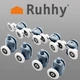 Комплект роликів для душових кабінок Ruhhy B-43 9646 (8 шт) 23мм - зображення 6