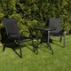 Набір садової меблів Gardlov 23461 Black — стіл 60×60×69,5 см + 2 складні крісла, скляна стільниця, Польща - зображення 8