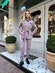 Fashions • Женский вельветовый костюм Лойд Fashions 46-48 пудра (1015-бу) - изображение 3