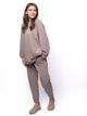 Bluza damska bez kaptura oversize MODAGI Sweatshirt A22 One size Beżowa (5904996500757) - obraz 3