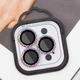 Защитное стекло Epik Metal Shine на камеру (в упак.) для Apple iPhone 13 Pro / 13 Pro Max Сиреневый / Rainbow - изображение 2