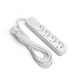 Сетевой удлинитель VIDEX ONCORD с/з 4п 3м (3x1.5мм) с кнопкой White VF-PD43G-W - изображение 1