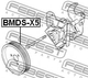 ШКОВ НАСОСА ГИДРОПИСИЛИТЕЛЯ Febest (BMDSX5) - изображение 2