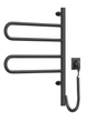 Рушникосушка електрична Fouette 480х600 Sensor з таймером, чорна (12-212033-4860) - зображення 1
