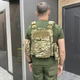 Плитоноска с подсумками - 6 шт, Мультикам, Cordura 1000D, образца НАТО, с системой Molle, Yakeda VT-6031 - изображение 2