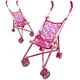 Коляска трость для куклы Bambi 9302 W-15 S с поворотными колесами, Сердечки (9302 W-15-RT) - изображение 1