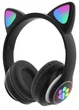 Бездротові Bluetooth навушники з вушками GoVern Cat Ear 23 та LED підсвічуванням дитячі Black - изображение 3