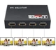HDMI сплиттер FULL HD 2k 1080 на 4 порта 1 вход ->на 4 экрана разветвитель Splitter разветвитель повторитель (555281274-1) Черный - изображение 8