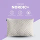 Подушка NORDIC COMFORT+ IDEIA 50х70 см с молнией, антиаллергенная серая - изображение 3