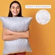 Подушка NORDIC COMFORT+ IDEIA 50х70 см с молнией, антиаллергенная серая - изображение 5