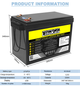 Аккумулятор LiitoKala LiFePO4 LCD 12V 200Ah (2400Wh) со встроенным BMS, 4000+ циклов - изображение 4