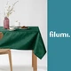 Скатертина плямостійка, декоративна Filumi AMALU 120 x 220 см (13896388420GR) зелений - изображение 5