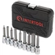 Набор бит HEX Intertool H20-H60 9 штук удлиненные квадрат 1/2" длина 100 мм сталь S2 в кейсе (000072747) - изображение 6