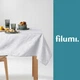 Скатертина плямостійка, декоративна Filumi ERIS 120 x 200 см (13896305052W) білий - изображение 5
