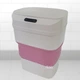 Складне відро для сміття 8л (з сенсорною кришкою Smart Sensor і розумним датчиком відкриття кришки) ZSWL-8811-Pink - зображення 1