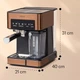 Кавоварка Klarstein Arabica Comfort (10041524) Бронзовий 1350Вт - зображення 2
