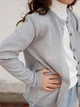 Подростковая кофта на пуговицах для девочки ARTKNIT Дженис 140-146 см Серая (4823093458895) - изображение 6